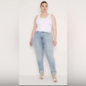 Good American Blue Skinny Jeans High-Waisted Stretch